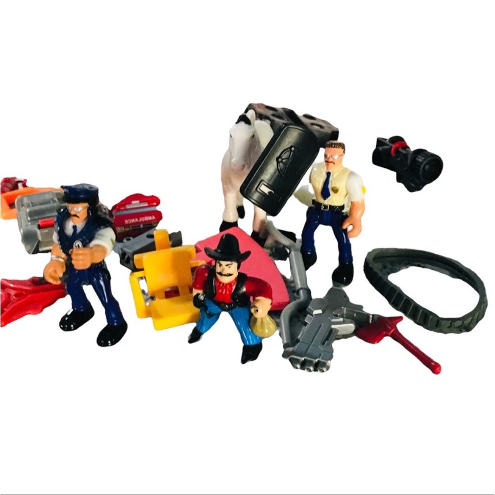 Fisher Price imaginext Police Station & Fire Station W/ Figures Replacement Set